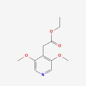 molecular formula C11H15NO4 B13056088 Ethyl 2-(3,5-dimethoxypyridin-4-YL)acetate 