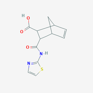3-(Thiazol-2-ylcarbamoyl)-bicyclo[2.2.1]hept-5-ene-2-carboxylic acid