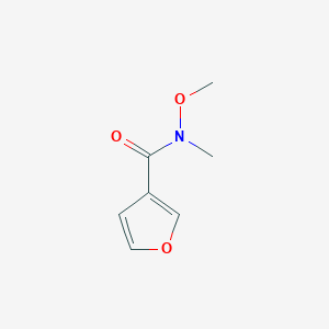 molecular formula C7H9NO3 B130563 N-methoxy-N-methylfuran-3-carboxamide CAS No. 148900-66-7