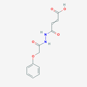 molecular formula C12H12N2O5 B1305630 4-Oxo-4-[2-(2-phenoxyacetyl)hydrazinyl]but-2-enoic acid 