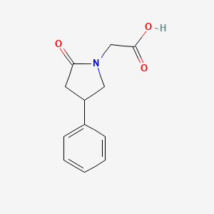 2-(2-Oxo-4-phenylpyrrolidin-1-yl)acetic acid