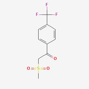 2-(Methylsulfonyl)-1-[4-(trifluoromethyl)phenyl]ethanone
