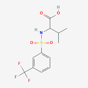 3-Methyl-2-[3-(trifluoromethyl)benzenesulfonamido]butanoic acid