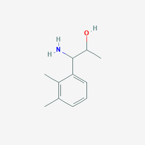 molecular formula C11H17NO B13056846 1-Amino-1-(2,3-dimethylphenyl)propan-2-OL 