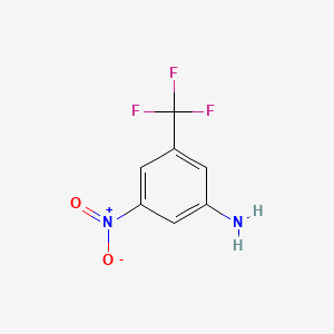 molecular formula C7H5F3N2O2 B1305688 3-Nitro-5-(trifluoromethyl)aniline CAS No. 401-94-5