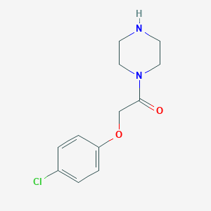 molecular formula C12H15ClN2O2 B130569 2-(4-Chloro-phenoxy)-1-piperazin-1-yl-ethanone CAS No. 143999-83-1