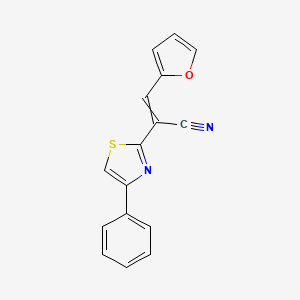 (E)-3-(2-furyl)-2-(4-phenyl-1,3-thiazol-2-yl)-2-propenenitrile