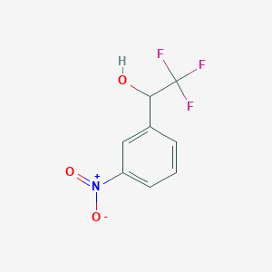 molecular formula C8H6F3NO3 B1305718 2,2,2-Trifluoro-1-(3-nitrophenyl)ethanol CAS No. 453-77-0