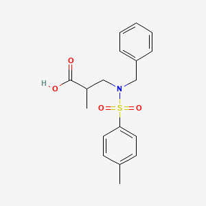 molecular formula C18H21NO4S B1305720 3-[Benzyl-(toluene-4-sulfonyl)-amino]-2-methyl-propionic acid CAS No. 301320-51-4