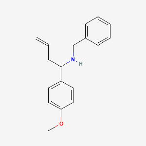 molecular formula C18H21NO B1305721 Benzyl-[1-(4-methoxy-phenyl)-but-3-enyl]-amine CAS No. 435345-18-9