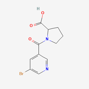 molecular formula C11H11BrN2O3 B1305725 1-(5-Bromo-pyridine-3-carbonyl)-pyrrolidine-2-carboxylic acid CAS No. 126581-82-6