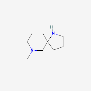 molecular formula C9H18N2 B13057259 1,7-Diazaspiro[4.5]decane, 7-methyl- CAS No. 1086395-14-3