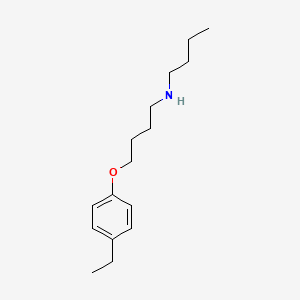 B1305727 N-butyl-4-(4-ethylphenoxy)butan-1-amine CAS No. 5523-31-9