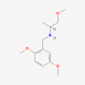 molecular formula C13H21NO3 B1305730 (2,5-Dimethoxybenzyl)(2-methoxy-1-methylethyl)amine CAS No. 356093-25-9