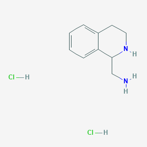 molecular formula C10H16Cl2N2 B1305737 (1,2,3,4-Tetrahydroisoquinolin-1-ylmethyl)amine dihydrochloride CAS No. 140845-50-7