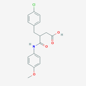 molecular formula C18H18ClNO4 B1305739 2-(4-Chlorobenzyl)-N-(4-methoxyphenyl)-succinamic acid CAS No. 312608-46-1