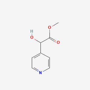 molecular formula C8H9NO3 B13057399 Methyl 2-hydroxy-2-(pyridin-4-yl)acetate 