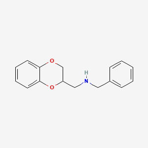 molecular formula C16H17NO2 B1305740 Benzyl-(2,3-dihydro-benzo[1,4]dioxin-2-ylmethyl)-amine CAS No. 2164-42-3