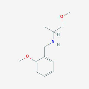 molecular formula C12H19NO2 B1305743 (2-Methoxy-benzyl)-(2-methoxy-1-methyl-ethyl)-amine CAS No. 436099-98-8