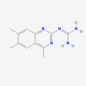molecular formula C12H15N5 B1305744 N-(4,6,7-trimethylquinazolin-2-yl)guanidine CAS No. 784-90-7