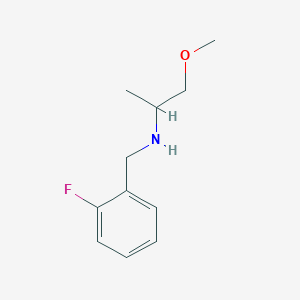 molecular formula C11H16FNO B1305746 (2-Fluorobenzyl)(2-methoxy-1-methylethyl)amine CAS No. 355817-00-4