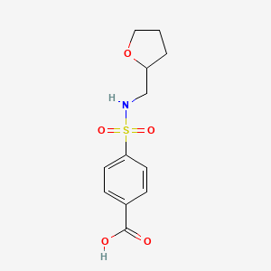molecular formula C12H15NO5S B1305754 4-[(Tetrahydro-furan-2-ylmethyl)-sulfamoyl]-benzoic acid CAS No. 325851-59-0