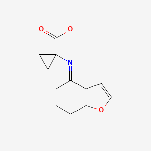 molecular formula C12H12NO3- B13057576 [(4Z)-4,5,6,7-tetrahydro-1-benzofuran-4-ylidene]aminocyclopropanecarboxylate 