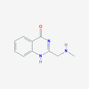 molecular formula C10H11N3O B130576 2-[(甲基氨基)甲基]喹唑啉-4(3H)-酮 CAS No. 143993-12-8