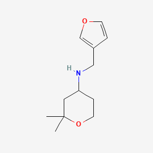 molecular formula C12H19NO2 B1305777 N-(3-furylmethyl)-2,2-dimethyltetrahydro-2H-pyran-4-amine hydrochloride 