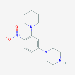 1-(4-Nitro-3-piperidin-1-ylphenyl)piperazine