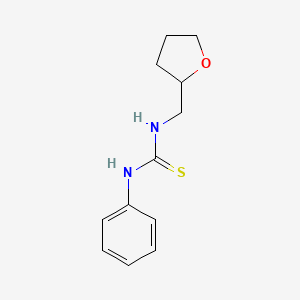 molecular formula C12H16N2OS B1305788 1-Phenyl-3-((tetrahydrofuran-2-yl)methyl)thiourea CAS No. 309942-73-2