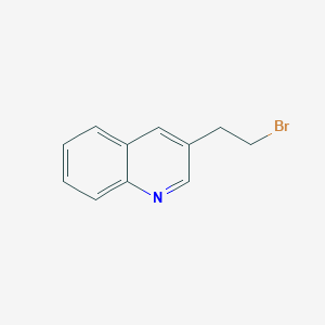 molecular formula C11H10BrN B13057985 3-(2-Bromoethyl)quinoline 