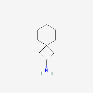 molecular formula C9H17N B13058063 Spiro[3.5]nonan-2-amine 