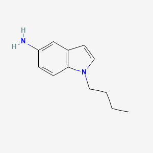 molecular formula C12H16N2 B13058179 1-Butyl-1H-indol-5-amine CAS No. 857893-09-5