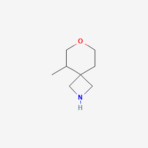 molecular formula C8H15NO B13058226 5-Methyl-7-oxa-2-azaspiro[3.5]nonane 