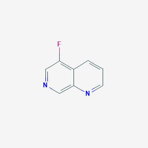 molecular formula C8H5FN2 B13058260 5-Fluoro-1,7-naphthyridine 