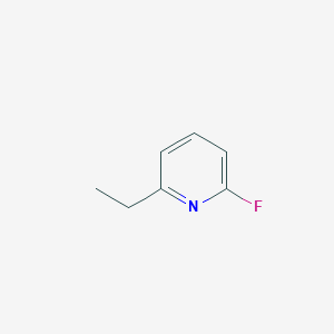 molecular formula C7H8FN B13058373 2-Ethyl-6-fluoropyridine 