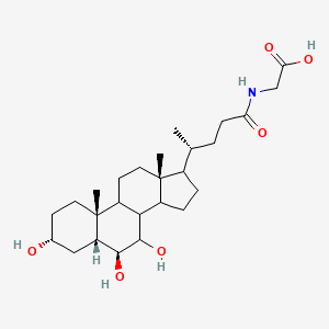 molecular formula C26H43NO6 B13058387 Glycine-beta-muricholic Acid 