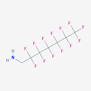 molecular formula C7H4F13N B1305839 1H,1H-Perfluoroheptylamine CAS No. 423-49-4
