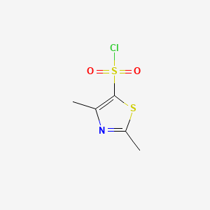 molecular formula C5H6ClNO2S2 B1305853 2,4-Dimethyl-1,3-thiazole-5-sulfonyl chloride CAS No. 80466-80-4