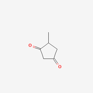molecular formula C6H8O2 B13058533 4-Methyl-1,3-cyclopentanedione CAS No. 35029-03-9