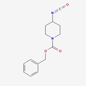 molecular formula C14H16N2O3 B1305856 Benzyl 4-isocyanatotetrahydro-1(2H)-pyridinecarboxylate CAS No. 220394-91-2