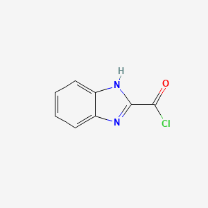 molecular formula C8H5ClN2O B1305857 1H-benzimidazole-2-carbonyl chloride CAS No. 30183-14-3