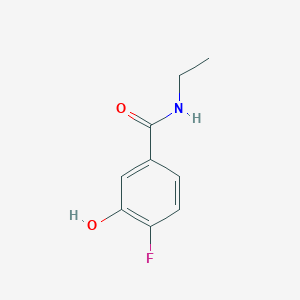 molecular formula C9H10FNO2 B13058579 N-Ethyl-4-fluoro-3-hydroxybenzamide 
