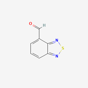 molecular formula C7H4N2OS B1305858 2,1,3-Benzothiadiazole-4-carbaldehyde CAS No. 5170-68-3
