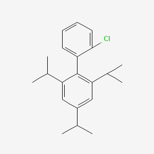 molecular formula C21H27Cl B13058611 2'-Chloro-2,4,6-triisopropyl-1,1'-biphenyl 
