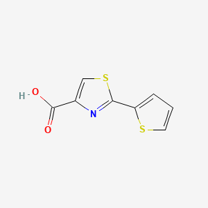 molecular formula C8H5NO2S2 B1305864 2-(Thiophen-2-yl)thiazole-4-carboxylic acid CAS No. 24044-07-3