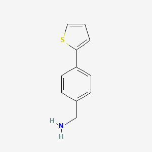 molecular formula C11H11NS B1305867 1-(4-Thiophen-2-ylphenyl)methanamine CAS No. 203436-48-0