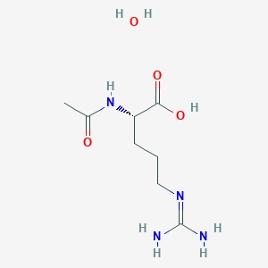 molecular formula C8H18N4O4 B13058673 Ac-Arg-OHhydrate 