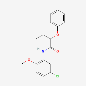 molecular formula C17H18ClNO3 B1305878 N-(5-氯-2-甲氧基苯基)-2-苯氧基丁酰胺 CAS No. 6126-03-0
